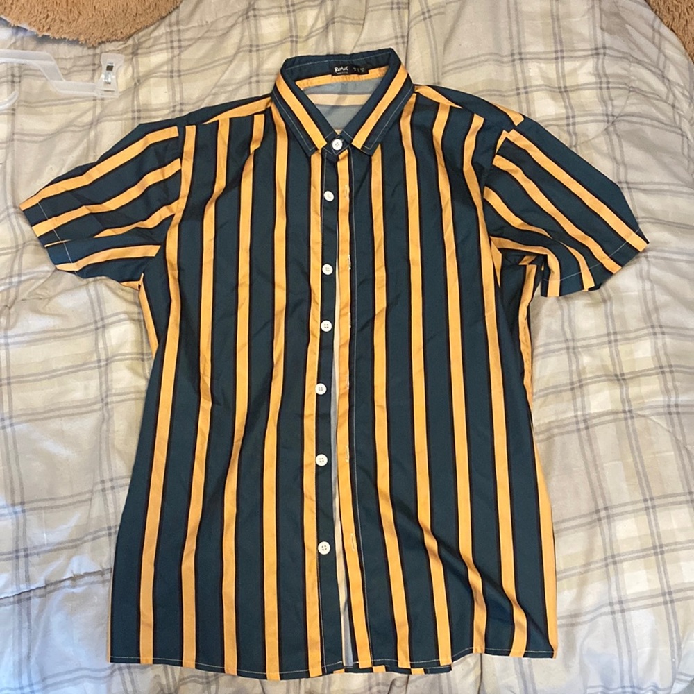 Green & Orange Romwe Shirt